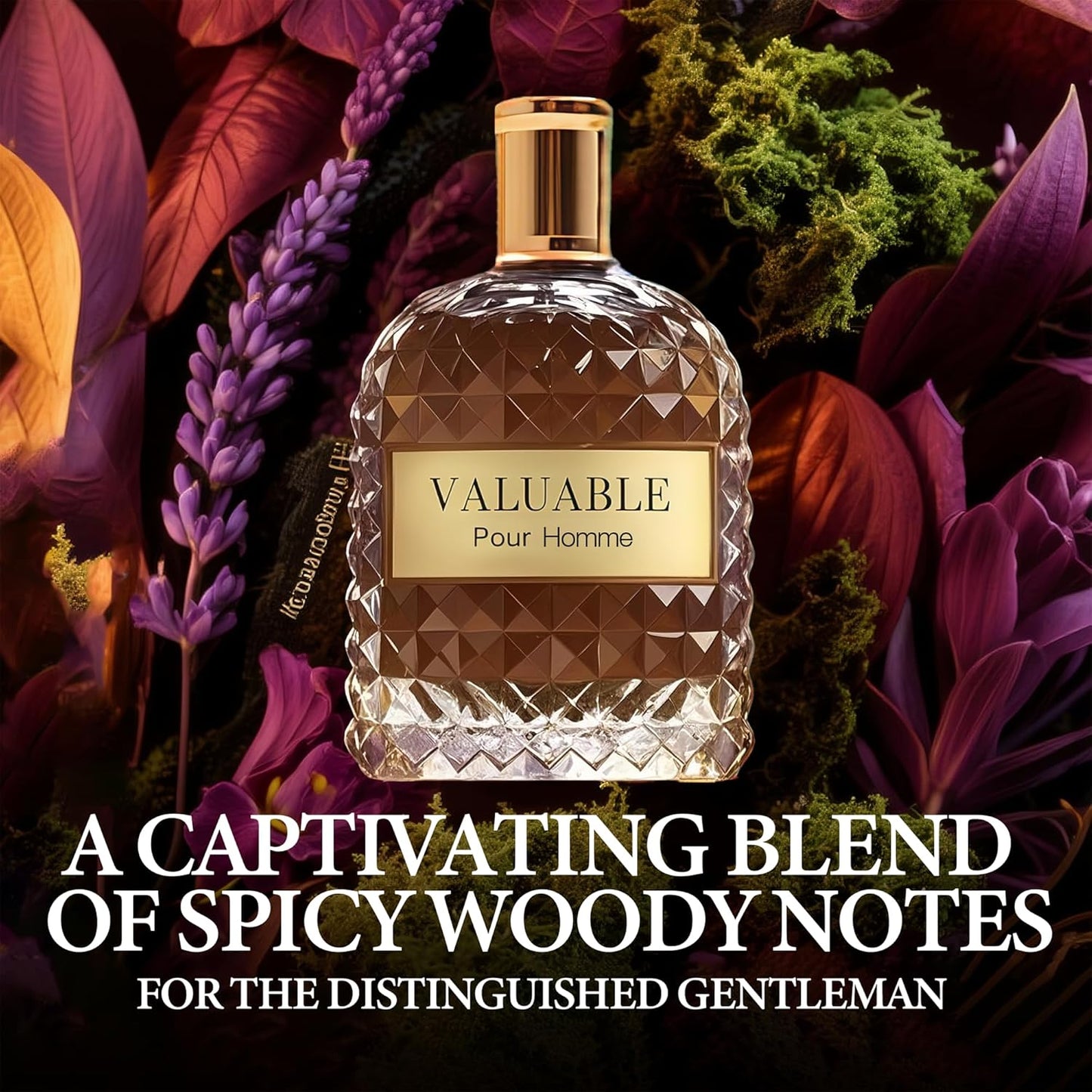 3Pack Men Colognes Combo Set Valent,Valuable,Very Excited 3.4 Fl Oz Each Eau De Parfume Spray with Woody Floral & Fruity Scent Perfume Gift Set Day to Night Use Fragrances