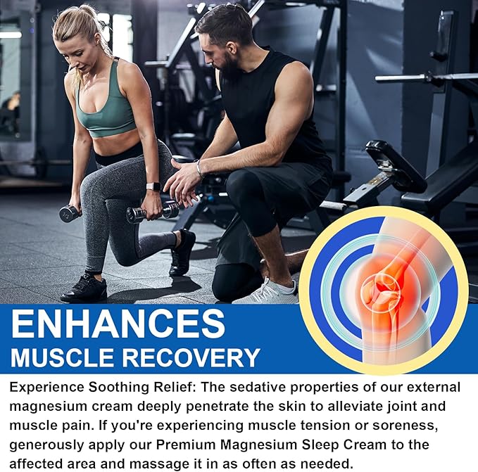 Magnesium Cream, Magnesium Cream for Sleep,Feet,Soothes Muscle Tension,Magnesium Lotion for Relaxation,3.17oz, Magnesium Oil for Feet, Promote Relaxation