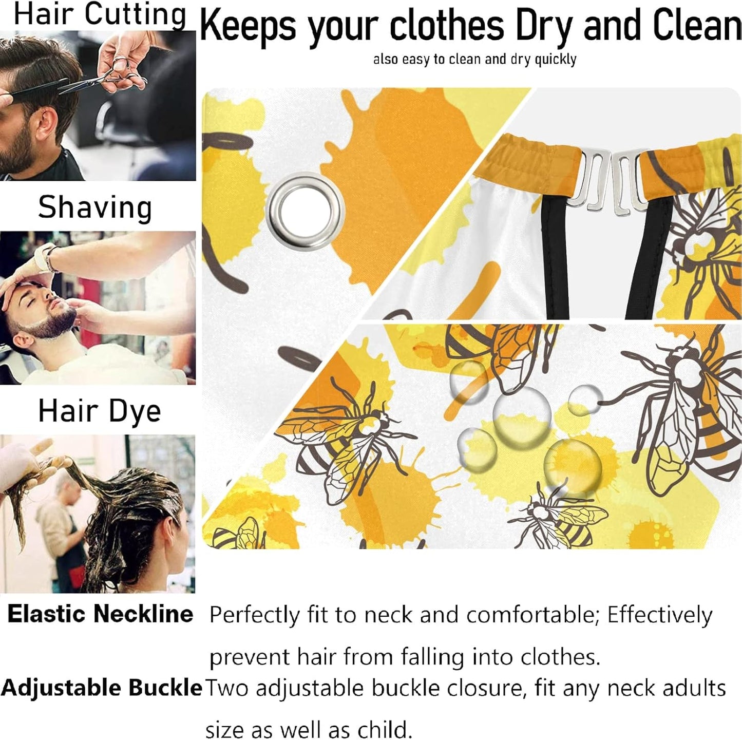 Stylish Barbershop Salon Barber Cape Haircut Cape Salon Apron Unisex Hair Cutting Apron for Men Women