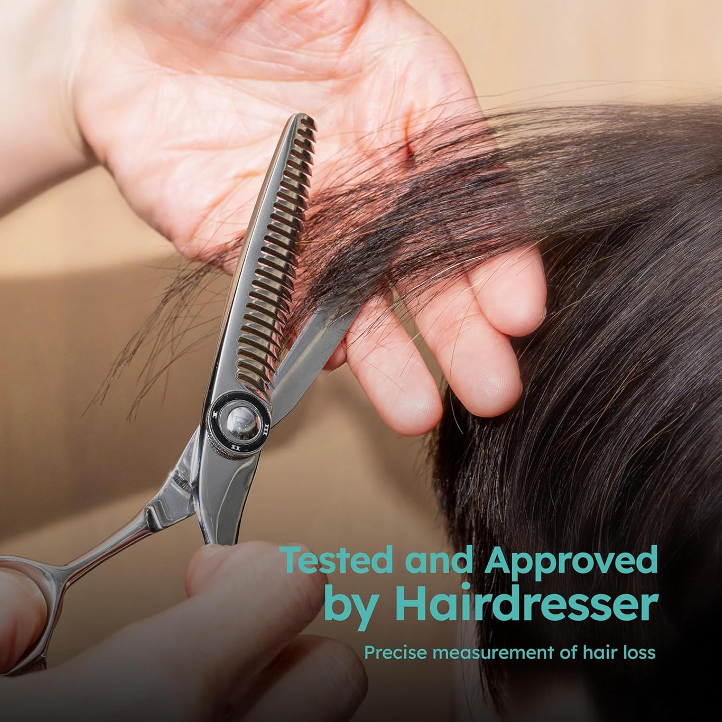 K9 6" 3-in-1 Professional Thinning Shears – Adjustable Thinning Rate (15%, 25%, 35%), Barber Shears Made with Premium VG10 Steel, Lightweight, Razor-Sharp, Ergonomic Handle for Hairstylists