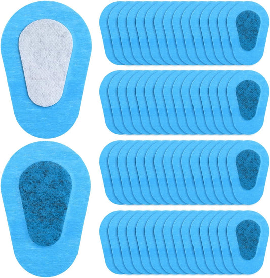 Panitay 40 Pcs Adhesive Eye Patches for Adults Disposable Breathable Medical Eye Patch for Amblyopia Lazy Latex Free Adhesive Bandages for Men(3.3 x 2.3 Inch,Blue)