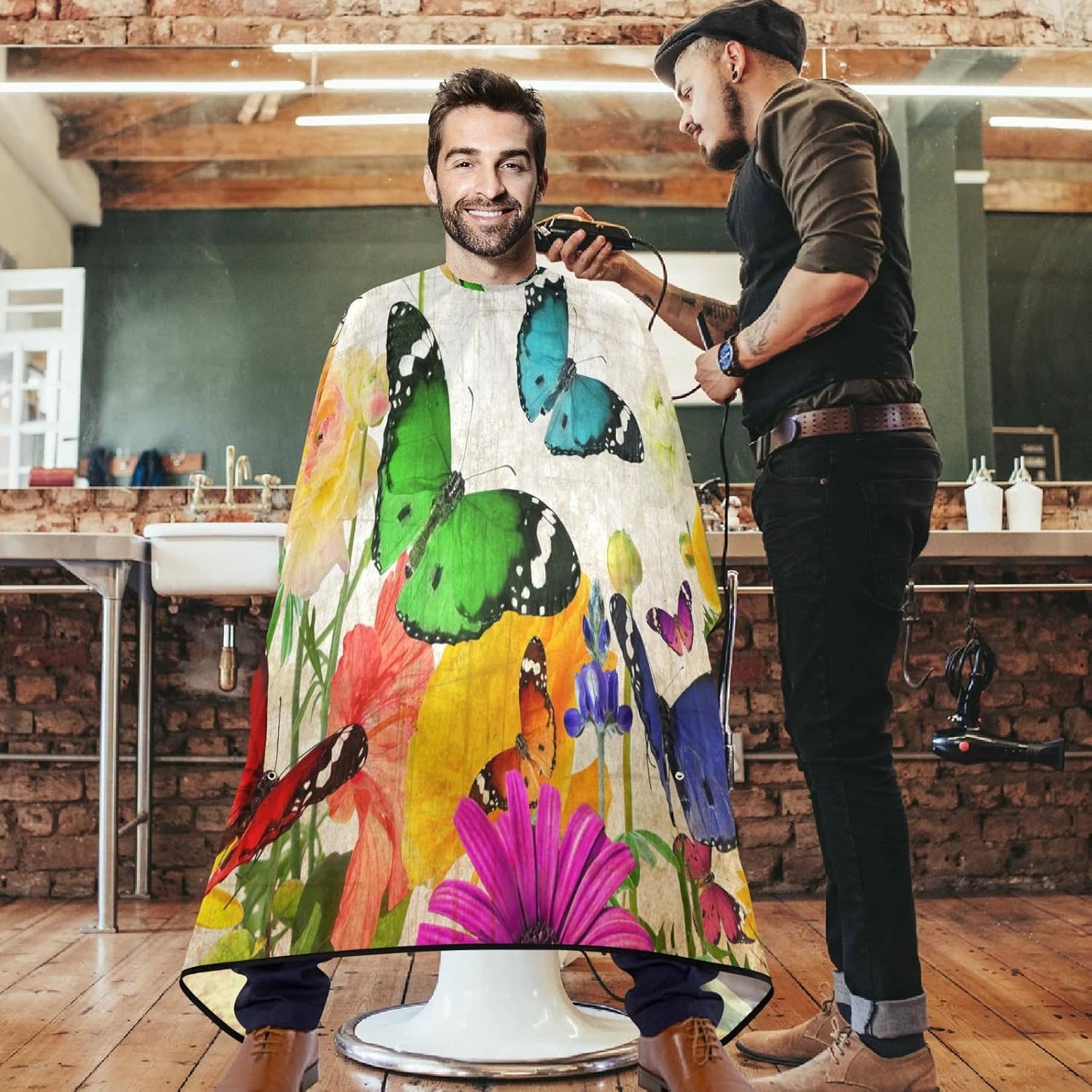 Stylish Barber Cape - Unisex Hair Cutting Apron for Men & Women