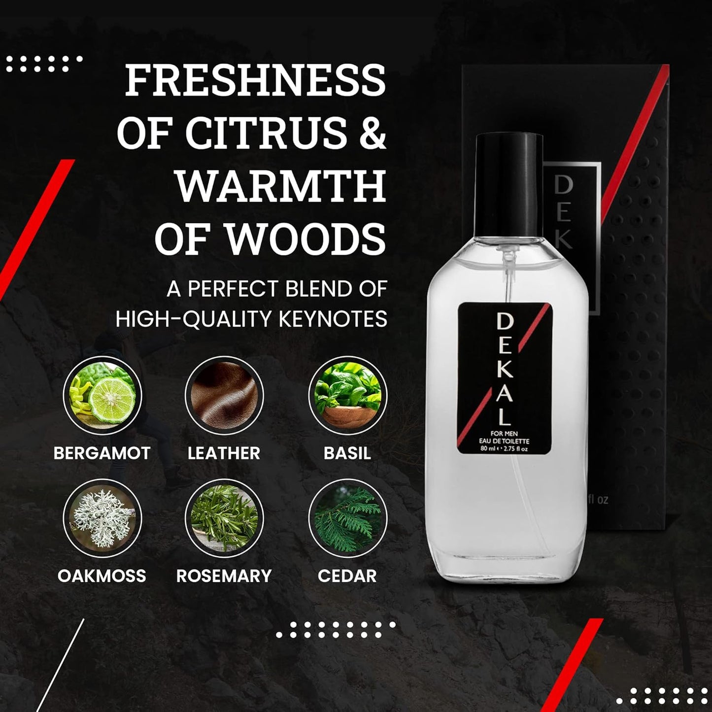 American Collection Cologne for Men – INSPIRED by A WORLD RENOWNED MEN’S PERFUME – Juniper, Pine, Tobacco, Oakmoss – Bold, Masculine, Earthy, Long-Lasting Eau De Toilette 80 ml (Dekal 80ml)