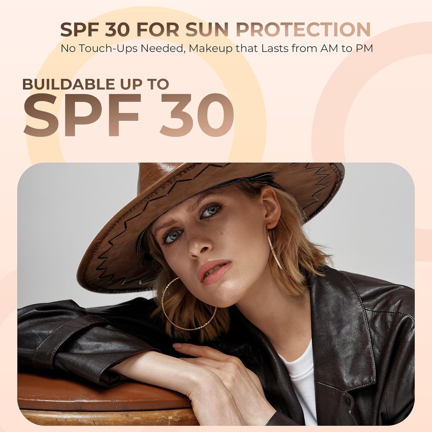 Beige Shade Foundation (5g Sample Size Jar) Matte Mineral Makeup Loose Powder Foundation – Full Coverage, Natural Finish, Noncomedogenic, SPF 30