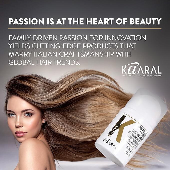 ExtraK Bio-Peptide Thermal Leave-In Hair Mask (50ml), 4-Minute Repair & Heat Protection, Strengthens Damaged Hair, Restores Shine & Elasticity, Professional Keratin Treatment