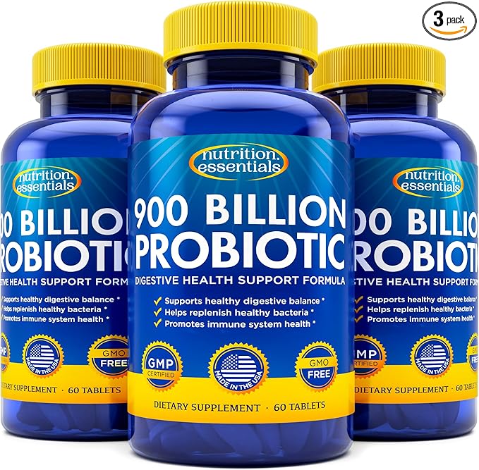 Probiotics for Women and Men 80%+ Stronger 3 Count 60 Tablets