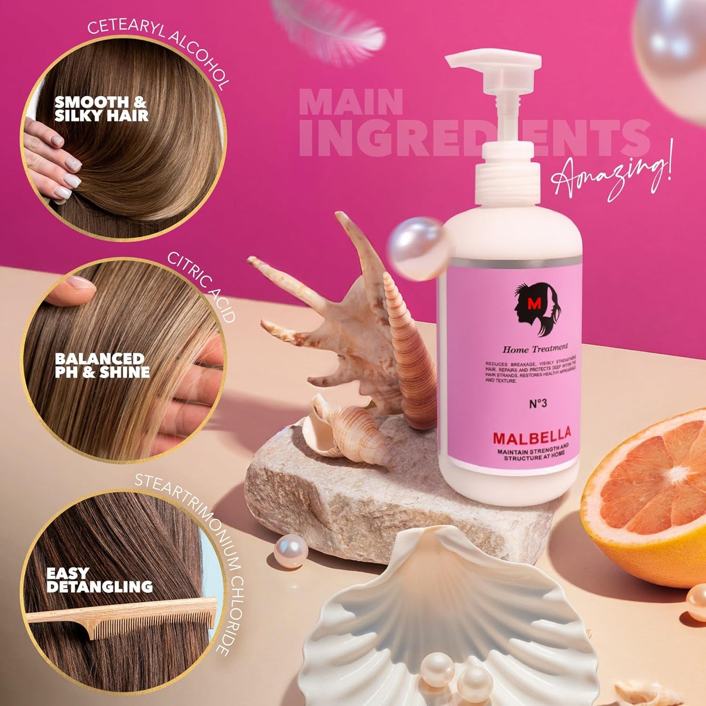 Hair Mask - Deep Conditioning Hair Mask - Bond Repair Treatment - Hydrating - Intensive Hydration - Repairing - 15.2 oz