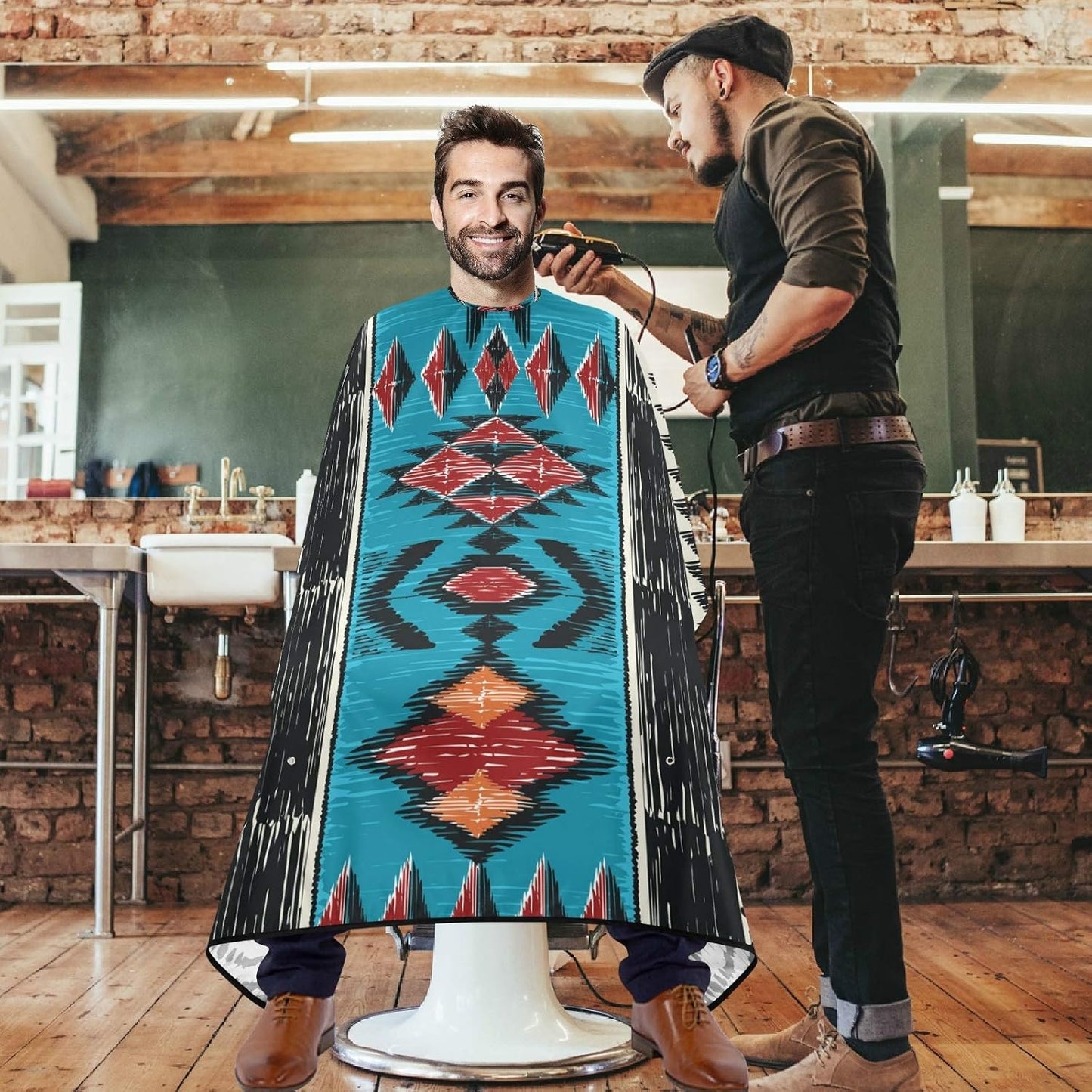 Stylish Barbershop Salon Barber Cape Haircut Cape Salon Apron Unisex Hair Cutting Apron for Men Women