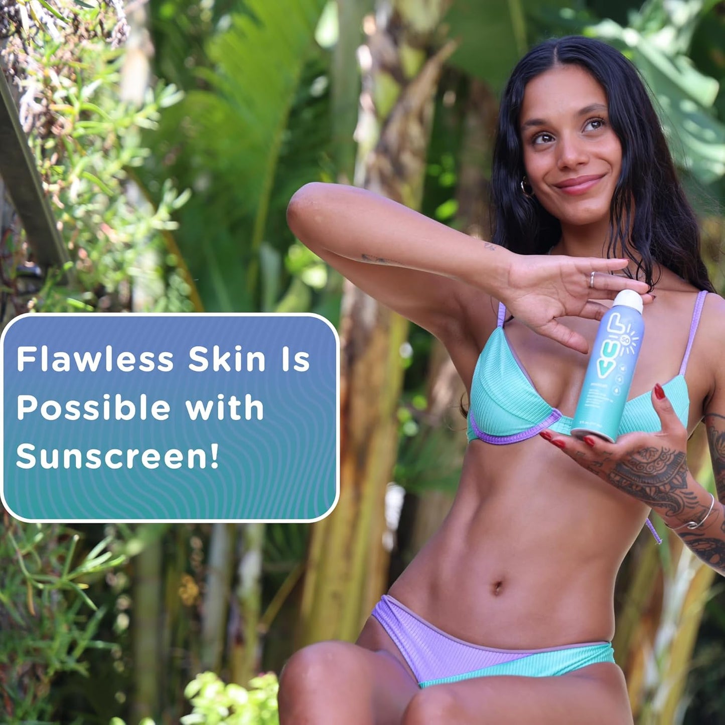 L-UV mistical! SPF 50 Sunscreen Spray - Broad-Spectrum UVA & UVB Protection, Water-Resistant, Lightweight Formula, Sensitive Skin Safe, 6 fl oz