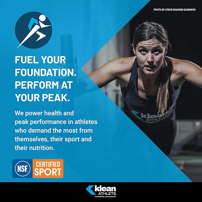 Klean ATHLETE Klean Collagen+C | Supports Musculoskeletal Health to Help Optimize Performance and Mobility | 11.8 Ounces | Natural Tropical Fruit Flavor