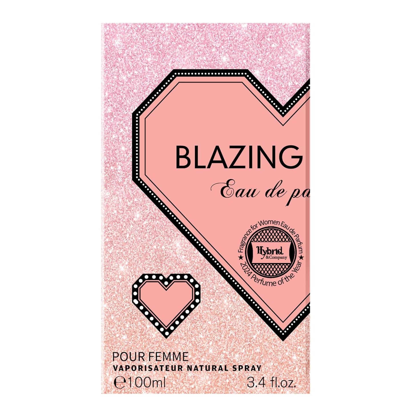 Hybrid & Company Women Blazing Pour Femme Eau De Parfum Vaporisateur Natural Spray 3.4 Fl Oz