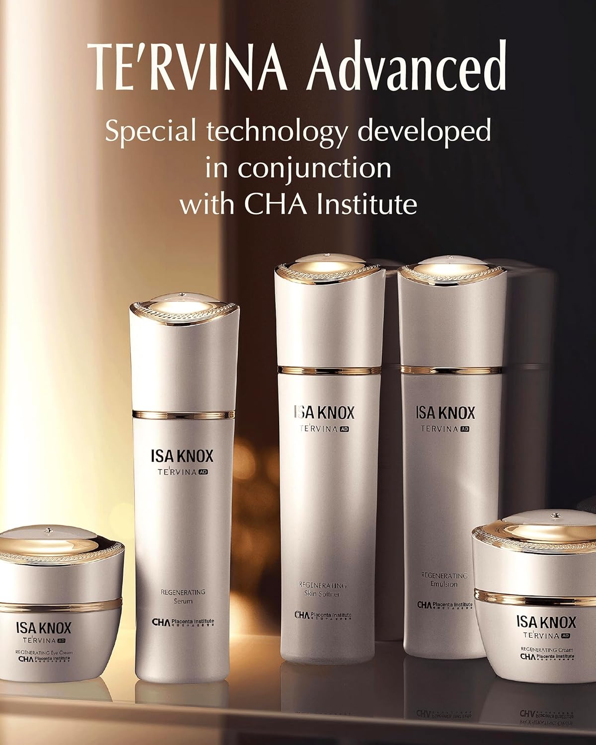 ISA KNOX TE'RVINA AD Regenerating Skin Softener (5.1fl oz) - Hydrating, Nourishing & Firming Toner for Youthful and Radiant Skin by LG Beauty. Placenta, Rose Absolute.