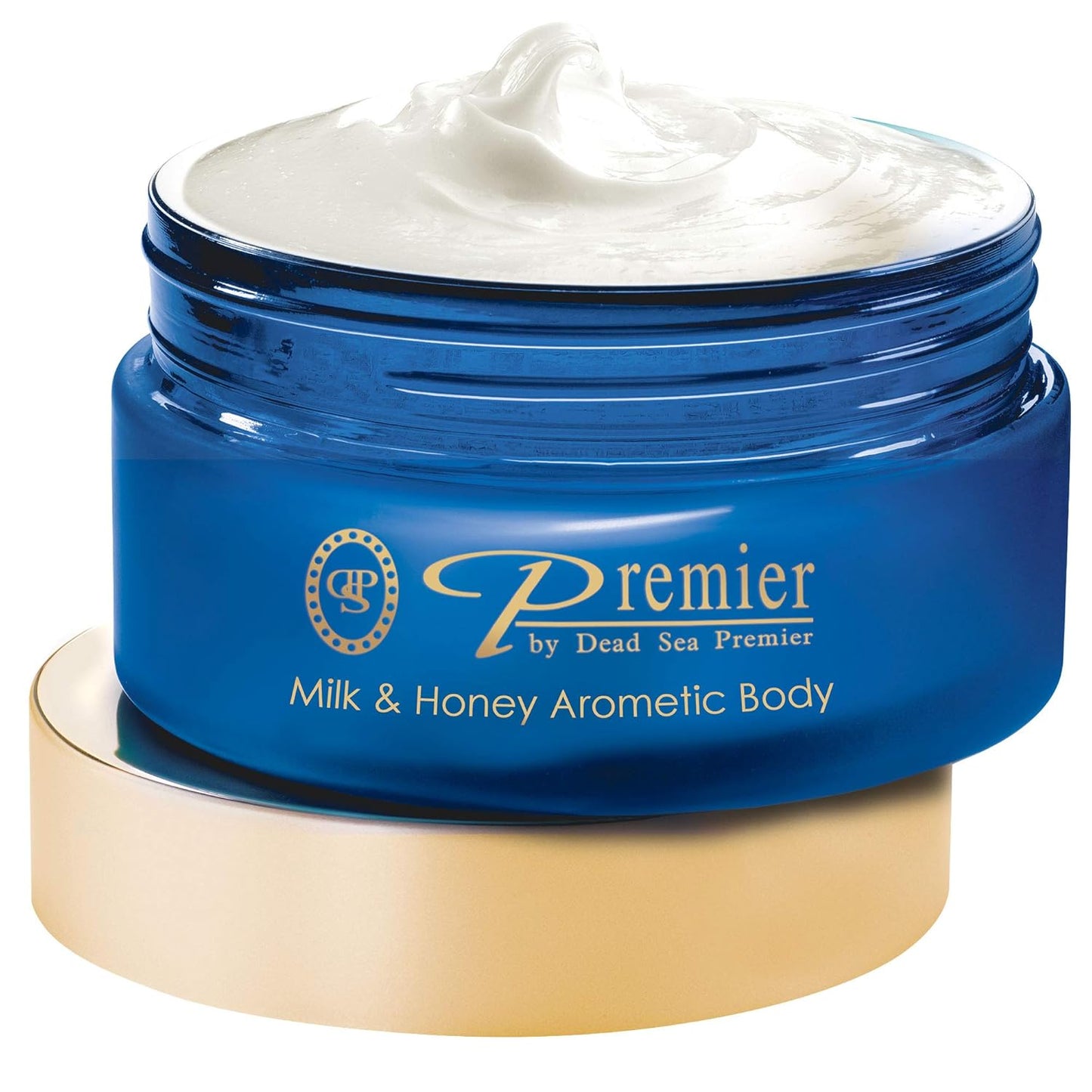 Premier Dead Sea Aromatic Body Butter – Milk & Honey, Hydrating Shea Body Butter for Women & Men, Moisturizing, Firming & Anti-Aging Cream for Dry Skin, Hand & Body, 5.95 Fl.oz
