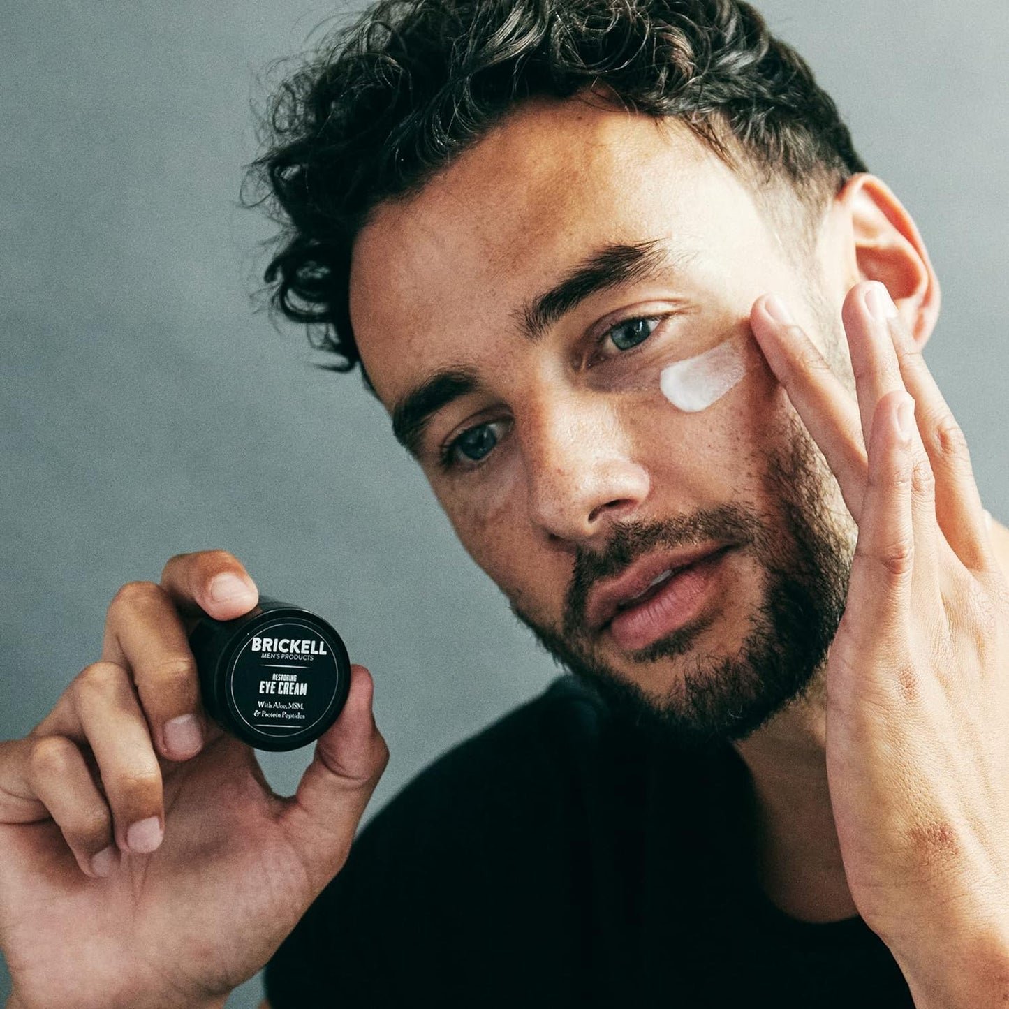 Brickell Men's Complete Defense Anti Aging Routine, Night Face Cream, Vitamin C Day and Night Serum, Facial Moisturizer w/SPF and Eye Cream, Natural and Organic, Scented, Skin Care Gift Set