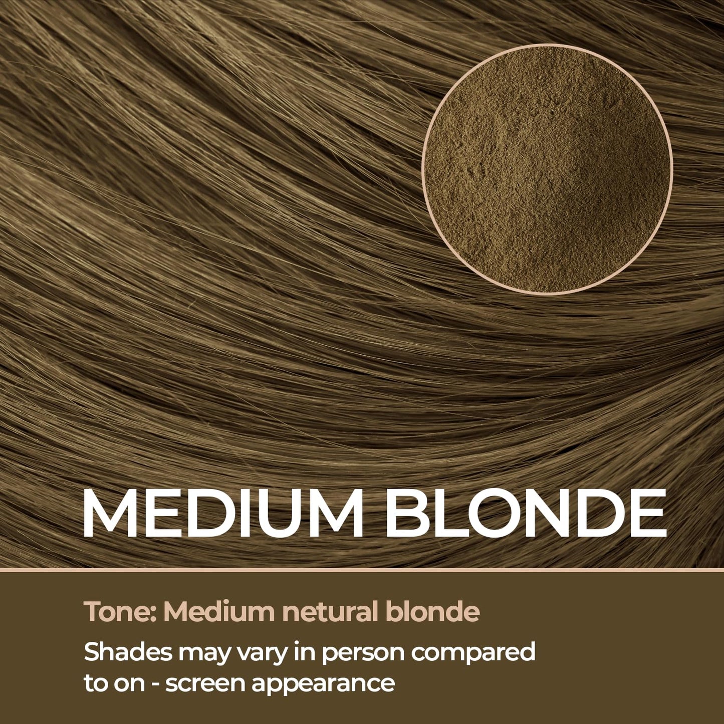 Keratin Hair Fibers for Men & Women - Fill In Fine or Thinning Hair, Instantly Thicker, Fuller Looking Hair (Medium Blonde 30g)