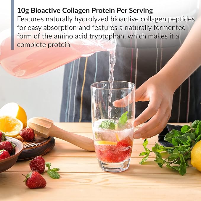 BioTrust Ageless Multi Collagen 5-in-1 Protein Powder (Fruit Punch) BlenderBottle Bundle