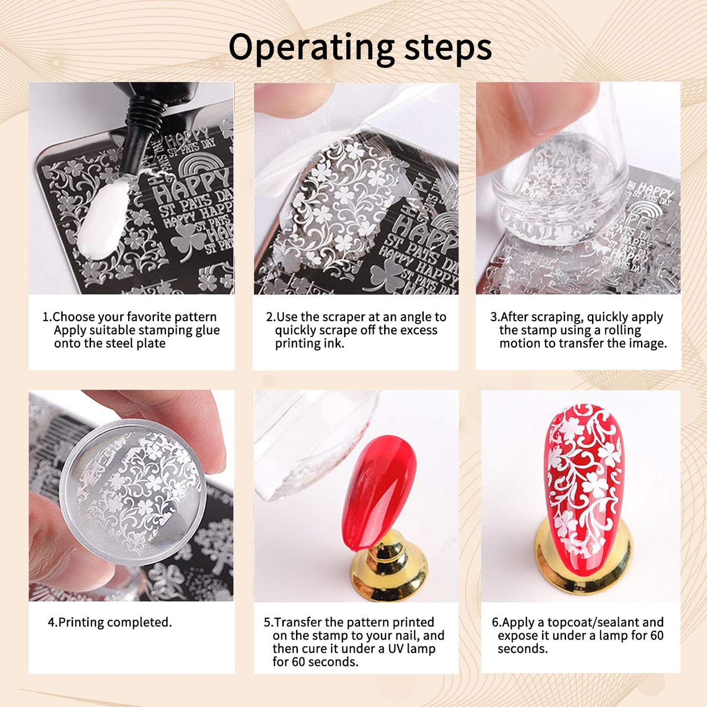 Nail Stamping Gel Polish Kit 4 Colors Nail Stamping Polish Gel Unleash Your Creativity with Our Stamping Gel Polish Nail Art Kit Ideal for Home User and Nail Salon SET4（Pink,Green, Silver, Purple）