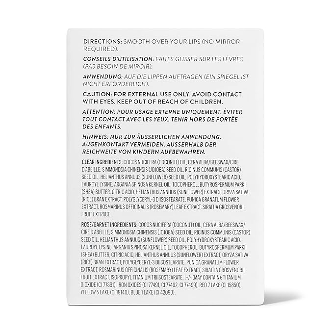 goop Beauty Lip Balm Trio | Clean Moisturizer for Chapped, Cracked & Dry Lips | Clear, Garnet, & Rose | Tinted for Sheer Color | Petroleum Free | 0.16 fl oz Each