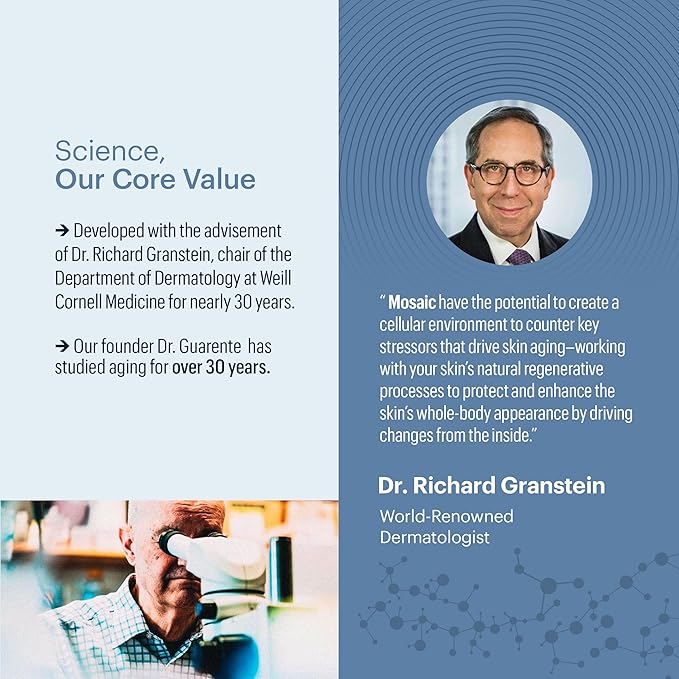 ELYSIUM Mosaic - Hyaluronic Acid Supplement - Clinically Proven - Fights Fine Lines & Skin Aging - Collagen Supplement - 30-Day Supply (Vegan Softgels)