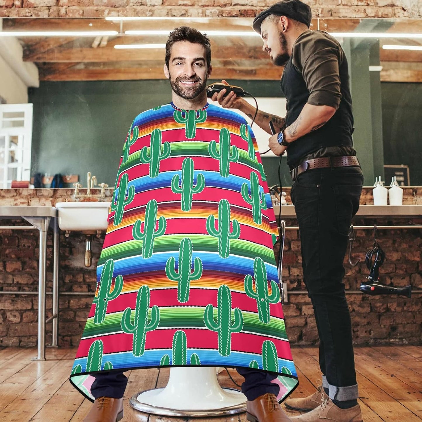 Stylish Barbershop Salon Barber Cape Haircut Cape Salon Apron Unisex Hair Cutting Apron for Men Women