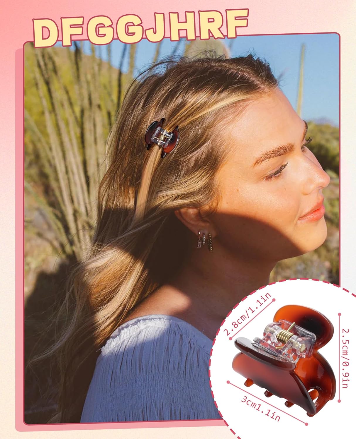 Claw Hair Clips Jaw Clamps - 12PCS Small Hair Claw Jaw Clamp for Thin Hair Styling Accessories Classic Hair Clamp for Women Girls(Solid color#1)