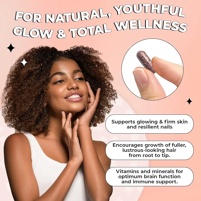 Future Kind Vegan Collagen - Supports Collagen Production with Biotin and Vitamin C (60 Capsules in Glass Bottle)