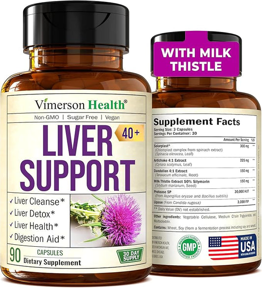 Liver Cleanse Detox & Repair 50% Silymarin 30 Days