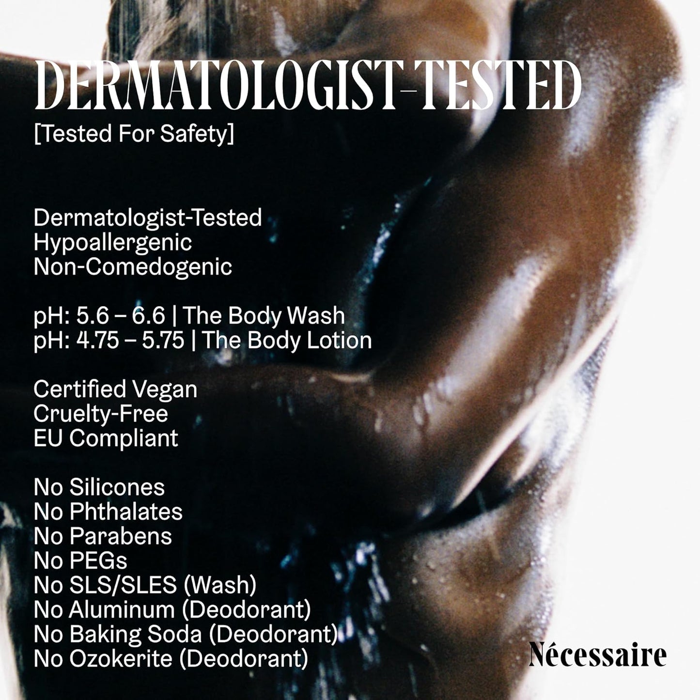 Nécessaire Body Essentials Gift Set – Travel-Size Body Wash, Body Lotion + Deodorant | For Women + Men | Dermatologist-Tested. Hypoallergenic | Aluminum-Free Deodorant (Olibanum)