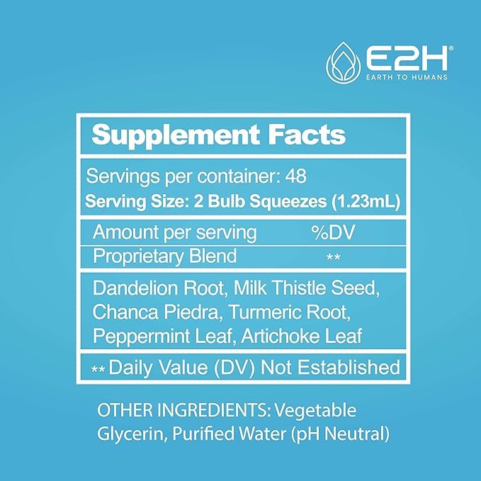 E2H Liver Support Supplement with Milk Thistle (3 Bottles)