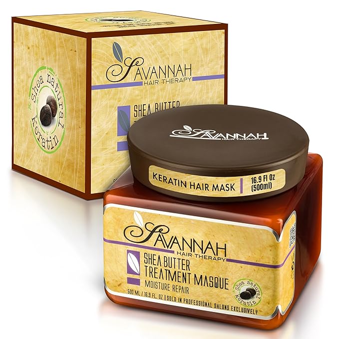 Hair Mask for Damaged Hair with Shea Butter & Keratin – Hydrate, Repair & Rejuvenate with Deep Moisture Treatment for Dry, Damaged, and Curly Hair