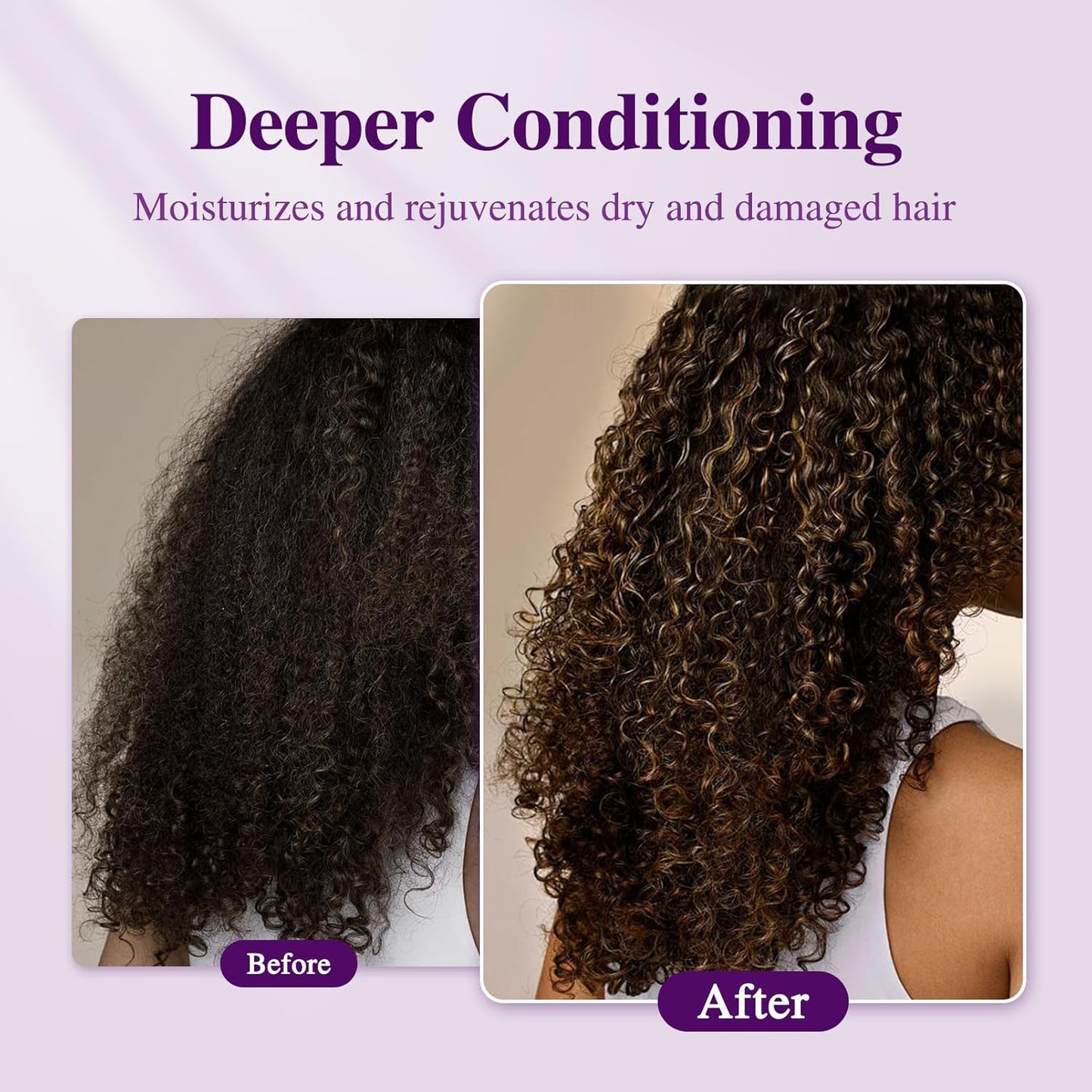 Thermal Steam Cap for Natural Hair Treatment: 10-Level Heating Cap for Deep Conditioning and Hair Steaming - Quick Heat-Up, Purple