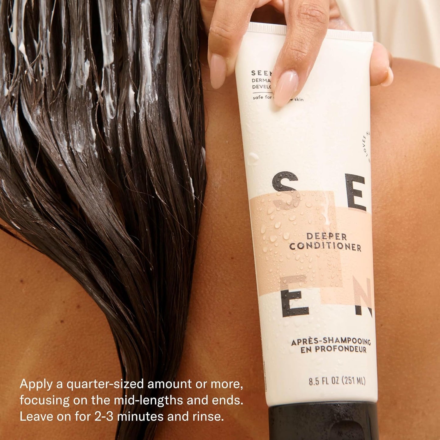 SEEN Deeper Conditioner - Scented - Non-Comedogenic & Hair Conditioner- Dermatologist-Developed - Safe for Sensitive & Acne Prone Skin