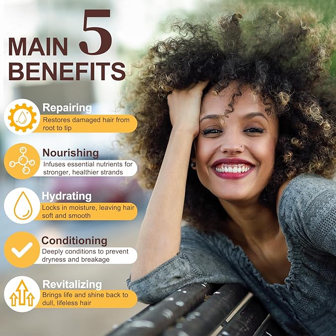 Collagen+Keratin Hair Mask - Deep Repair for Damaged Hair with Argan Oil and Vitamin E - Hydrating Treatment for Dryness and Damage-500 ml (Refreshing), Yellow (16.9 Fl Oz (Pack of 1), Floral)