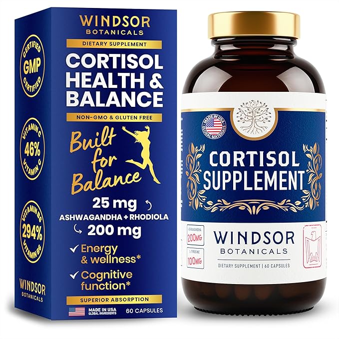 WINDSOR BOTANICALS Cortisol Blocker and Multi Collagen Burn - Beauty and Mood Support Bundle
