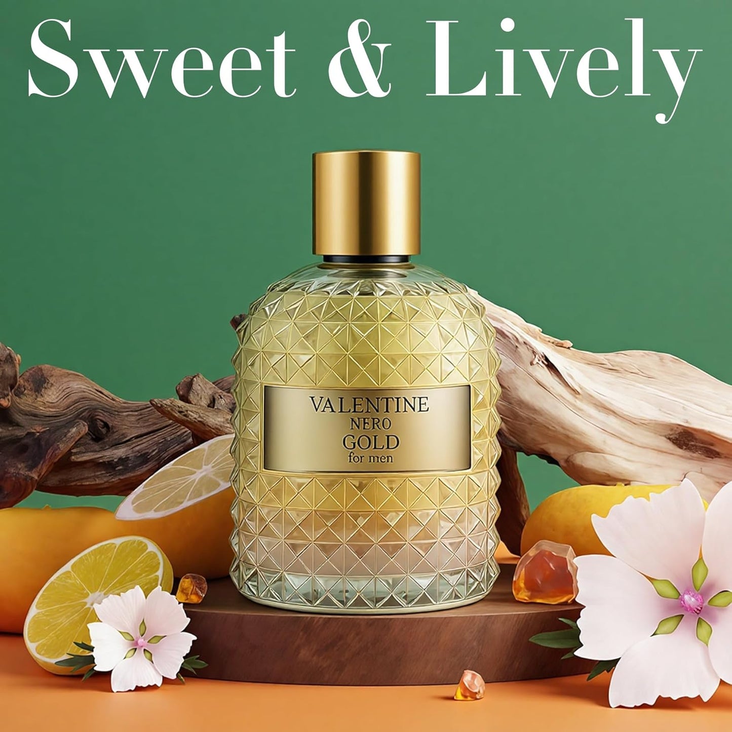 Men's Cologne Valentine Nero Glod Eau De Toilette Natural Body Spray Perfume Long Lasting Fragrance 3.4 Fl Oz Daily Used