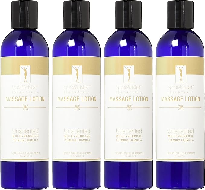 Master Massage Massaging Lotion 8 Oz, 4-Packs