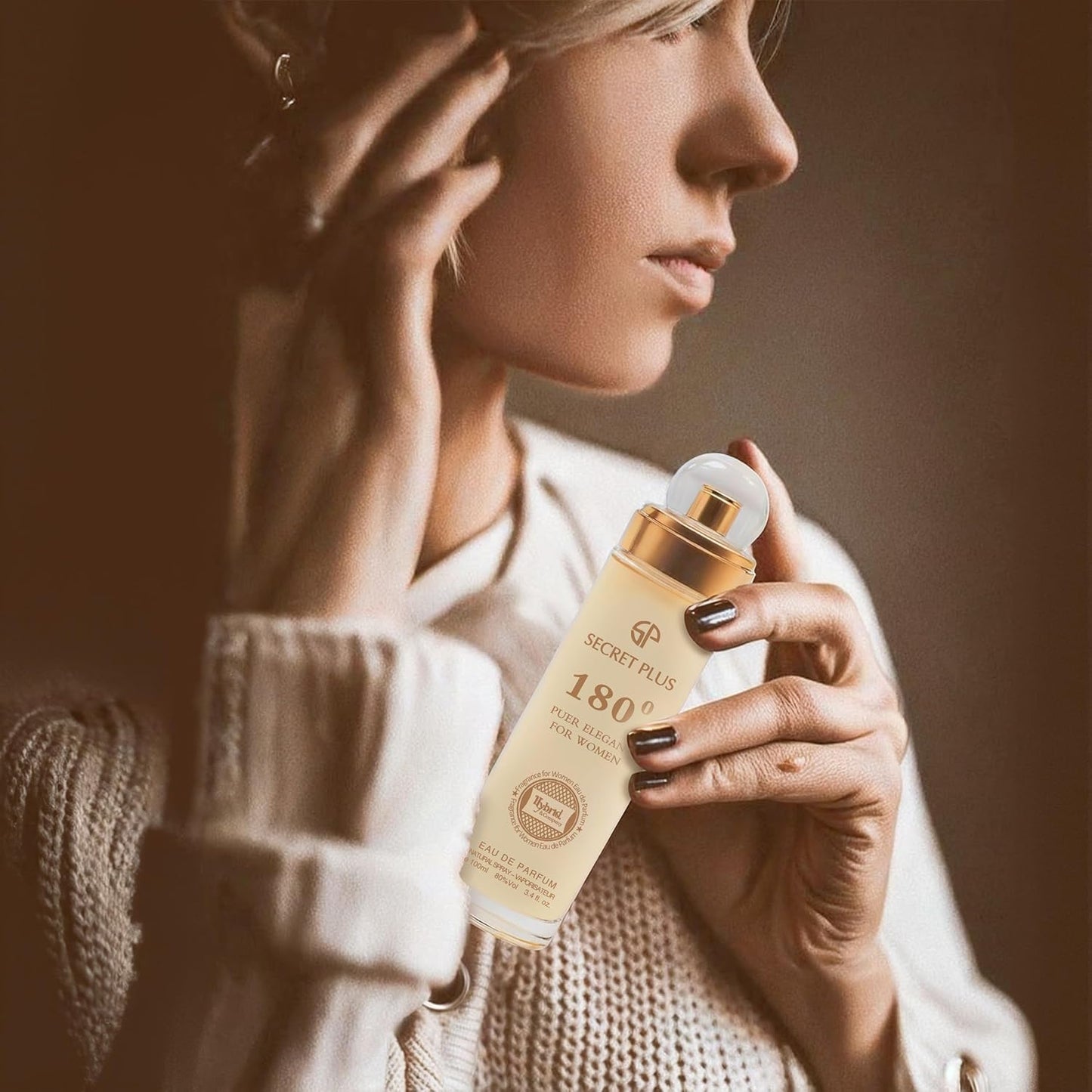 Hybrid & Company Women 180 Pure Elegant Eau De Parfum Vaporisateur Natural Spray 3.4 Fl Oz