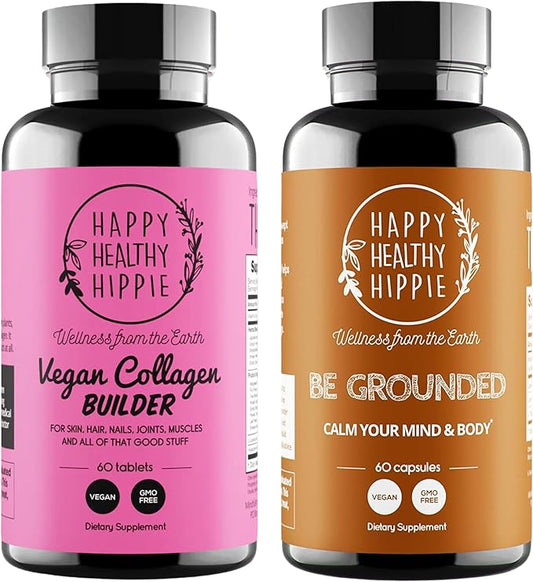 Happy Healthy Hippie Be Grounded Stress Relief & Vegan Collagen Builder