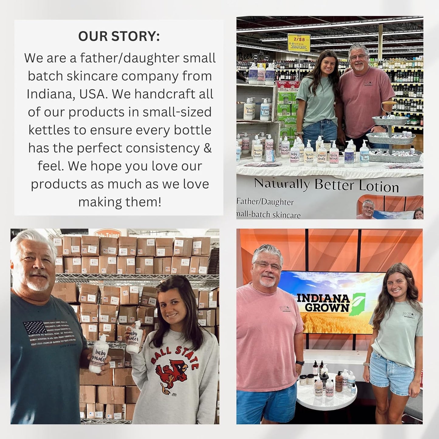 The Lotion Company 24 Hour Skin Therapy Lotion – Caramel Candy Scent, Full Body Moisturizer with Aloe Vera, Paraben-Free, Handcrafted in USA – 16 fl oz Bottle