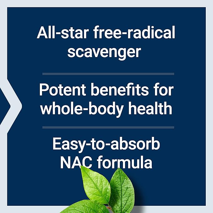Life Extension N-Acetyl-L-Cysteine (NAC), Immune, Respiratory, 600 mg, 60 Capsules