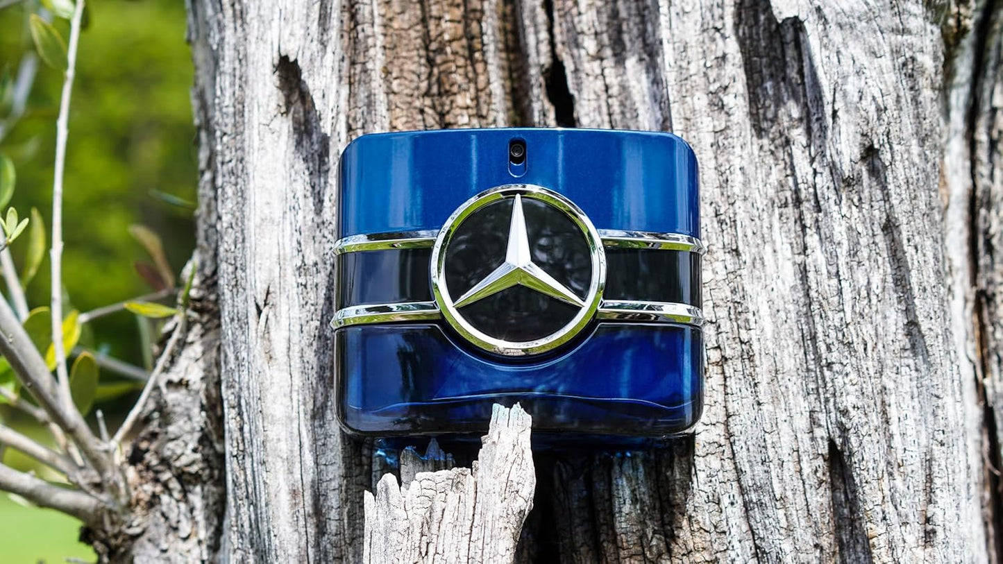 Mercedes Benz Eau de Parfum for Men - Long Lasting Mens Cologne - Tonka Bean, Lavender, Patchouli Cologne - 3.4 oz