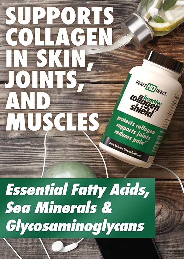 HEALTH DIRECT - BeActive Collagen Shield - 120 Capsules - Advanced Green-Lipped Mussel Supplement - Supports Skin, Joints and Muscles