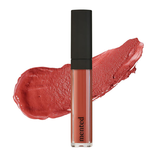 Mented Cosmetics Liquid Lipstick for Women, Velvet Matte Red Lipstick, Waterproof Lip Gloss, Tint, Stain Long Lasting Hydrating Moisturizing, Smudgeproof, Vegan, Peachy Keen