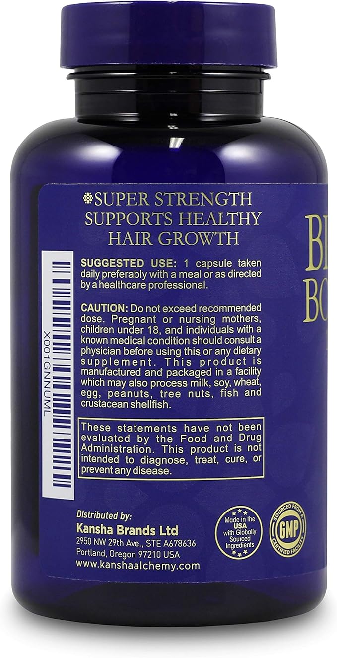 Biotin 10,000 mcg Hair Growth Booster Vitamins for Longer, Stronger, Healthier Hair & Nail, 90 Caps (3-Month Supply)