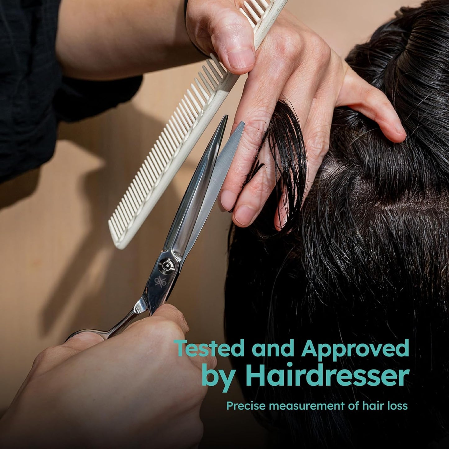 6.3" Professional Hair Scissors – Barber Shears Made with Premium VG10 Steel, Special Blade Angle, Ideal for Straight Cutting and Slide Cutting, Lightweight, Razor-Sharp, Ergonomic Handle | K9 Shears