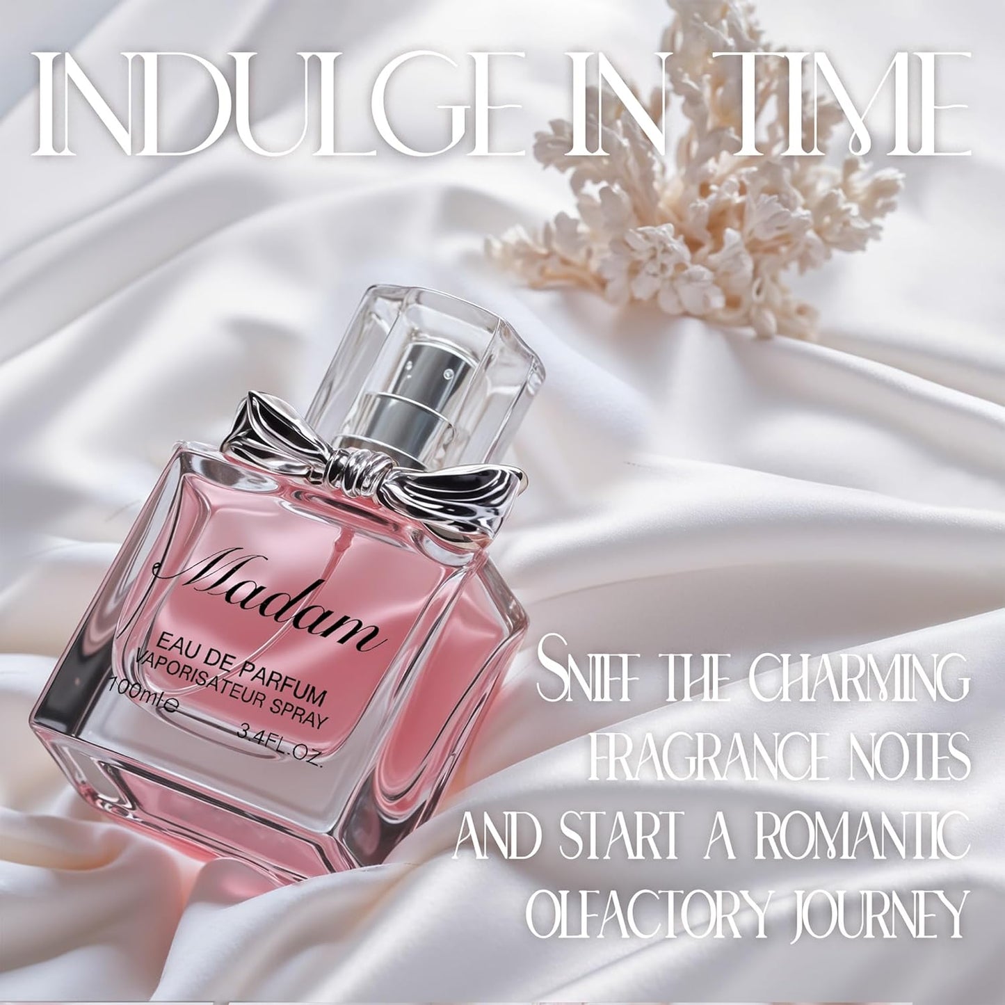 Madam Perfume for Women - 100ml Floral & Fruity Eau de Parfum with Minty,Woody, Resinous and Gourmandous Notes Long-Lasting Fragrance(2PCS)