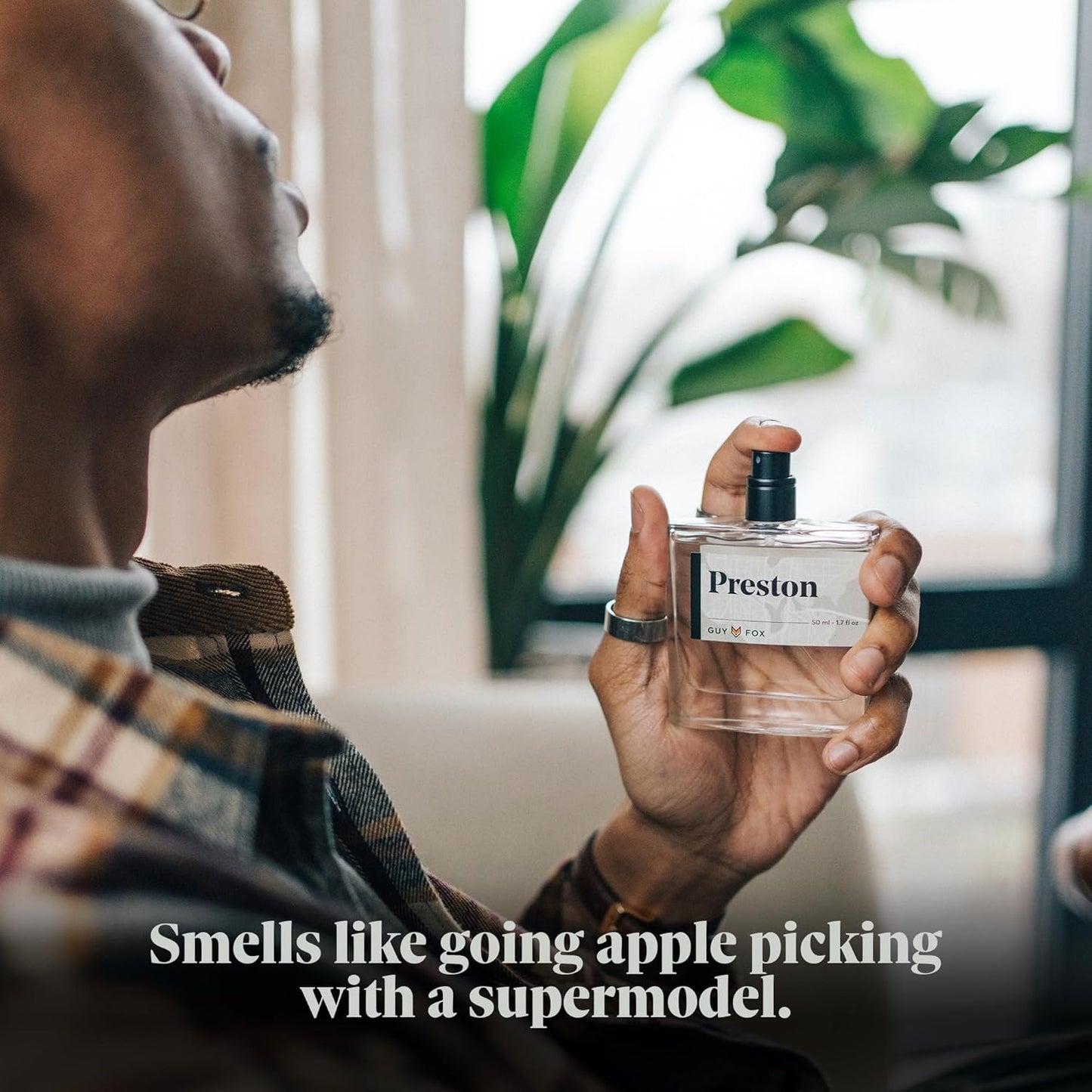 GUY FOX - Preston - Cologne For Men | Crisp Apple, Pink Pepper, Tonka Bean | Bright, Aromatic Men's Cologne | Men's Fragrance | 1.7 Fl Oz