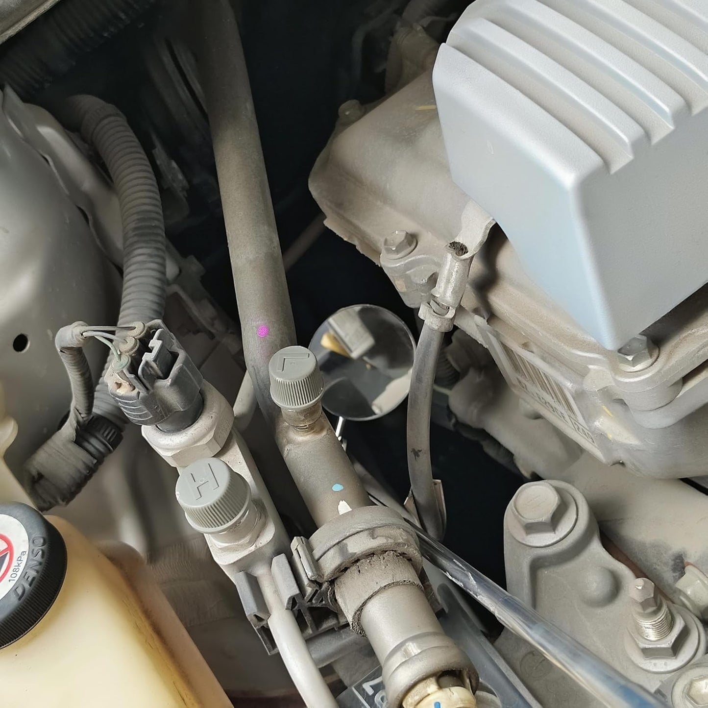 Telescoping Inspection Mirror Round Mirror Handle Tools Inspection Tool for Check The Condition of The Vehicle, Observe The Eyelashes, Mouth and Other Small Parts (Inspection Mirror 3PCS)