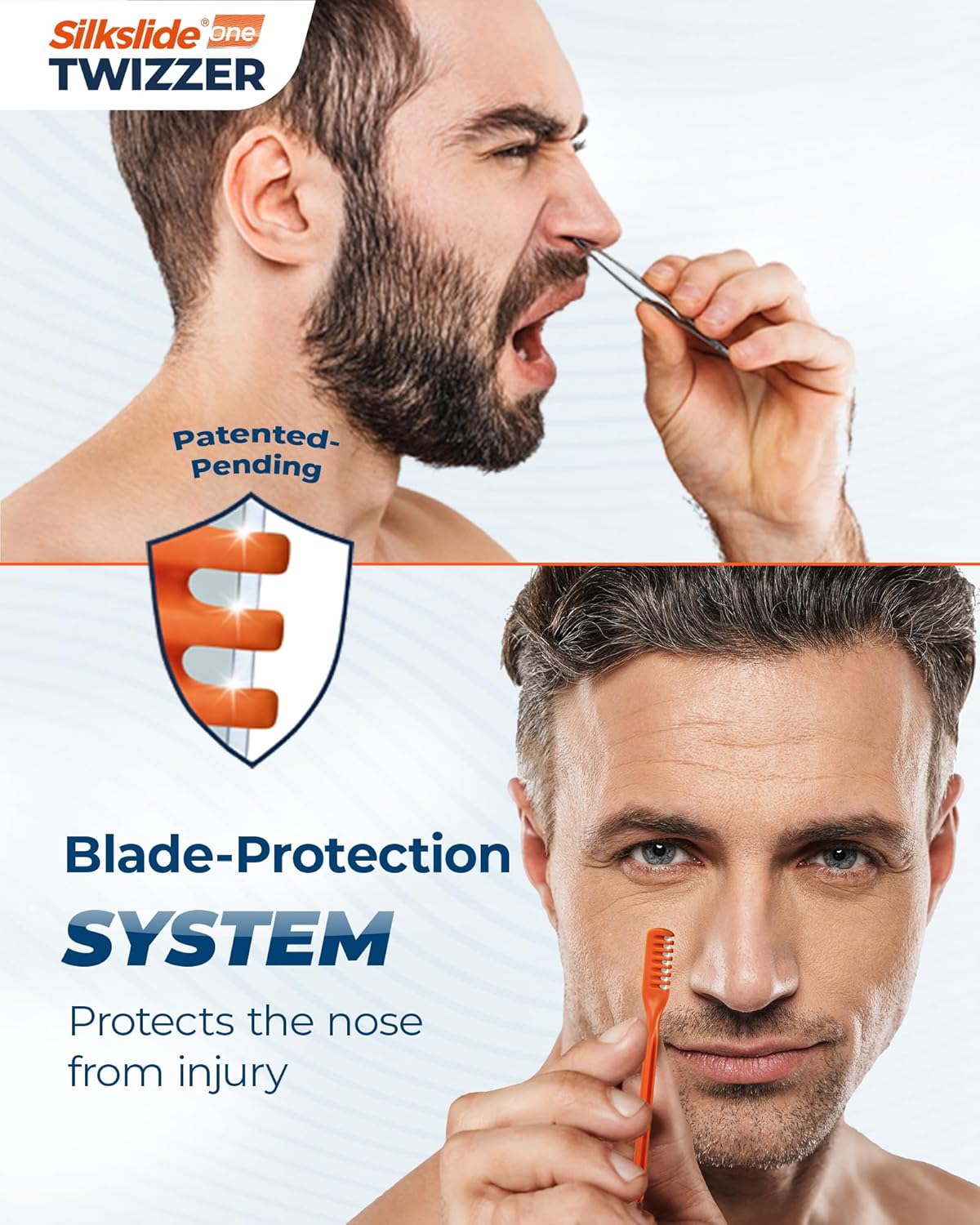 Silkslide®One TWIZZER – Nose Hair Trimmer for Men and Women – Compact Travel Case – Twist & Trim Nasal Hair Removal – Japanese Premium Blades – No Electricity or Batteries