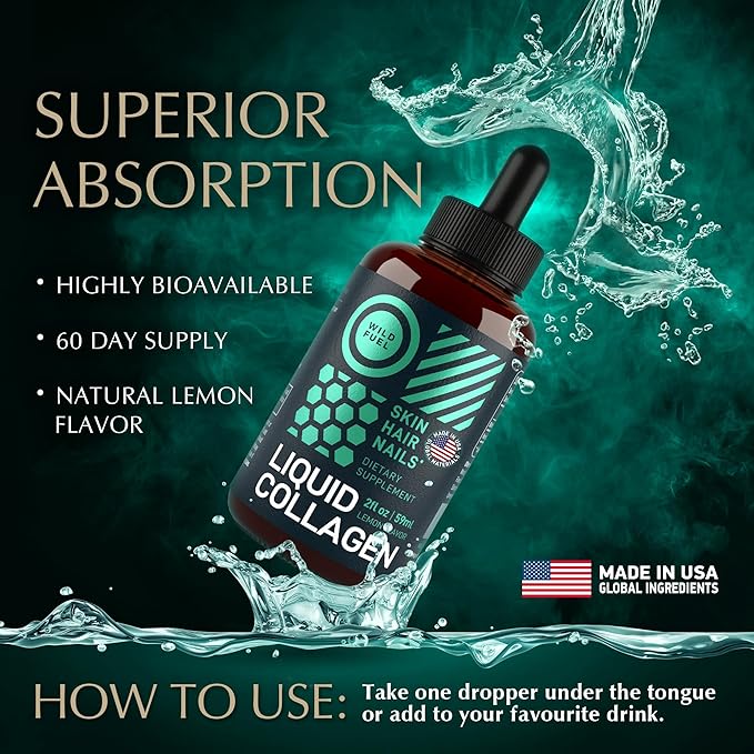 WILD FUEL Concentrated Liquid Collagen Peptides and Dental Probiotics for Fresh Breath Bundle